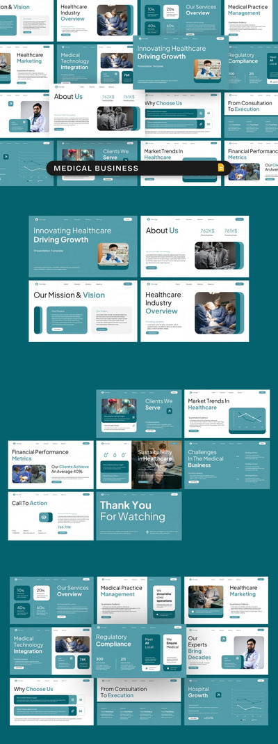 医疗业务 Google 幻灯片