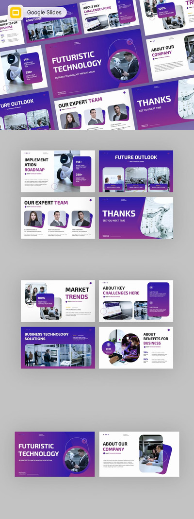 专业的未来科技 Google 幻灯片