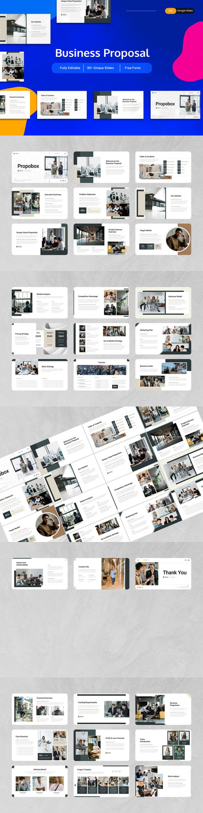 商业提案 Google 幻灯片