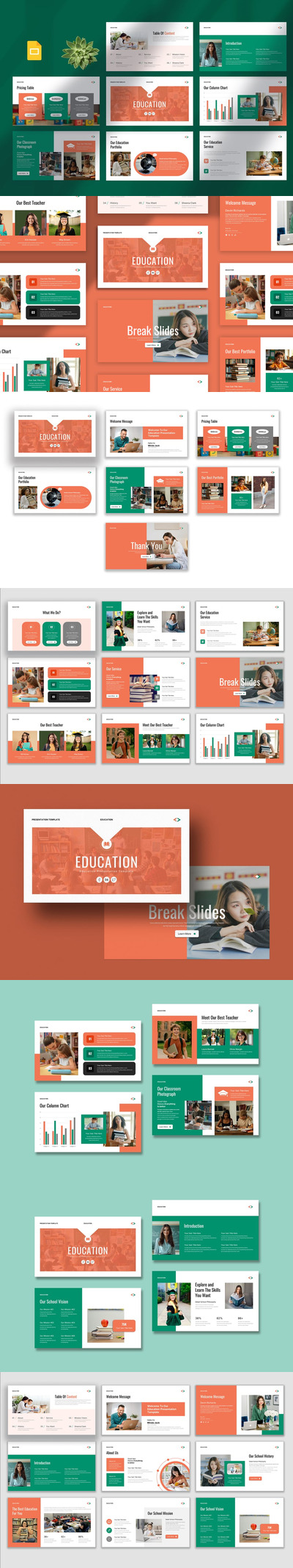 教育演示Google幻灯片模板
