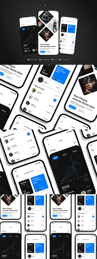与我们一起 – 移动应用程序 UI 套件