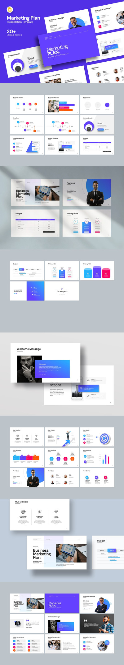 营销计划Google幻灯片