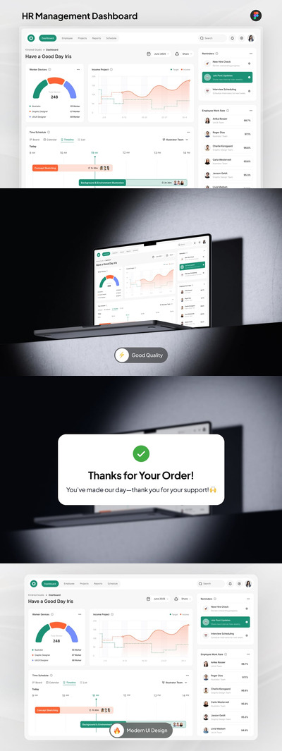 人力资源管理仪表盘