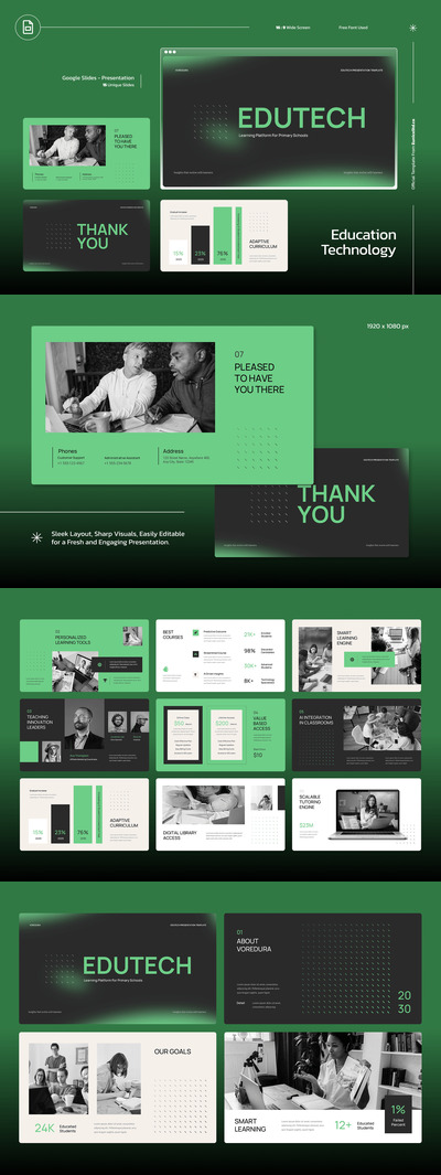 Edutech Google 幻灯片模板
