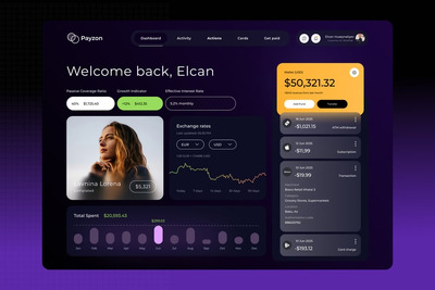 Payzon – 现代财务仪表板 UI