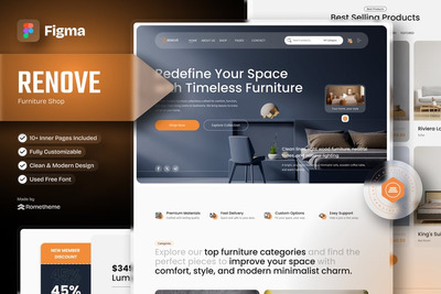 Renove – 家具店 Figma 模板