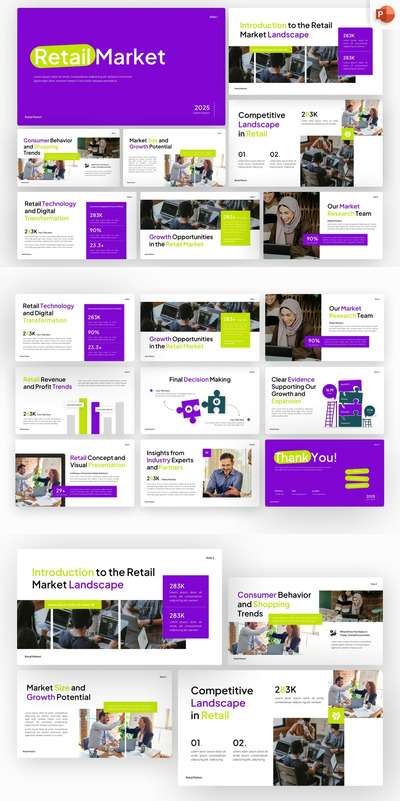 零售市场 – PowerPoint 模板