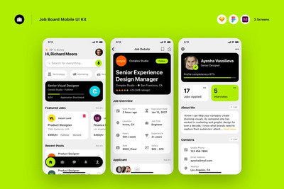 工作委员会移动 UI 套件