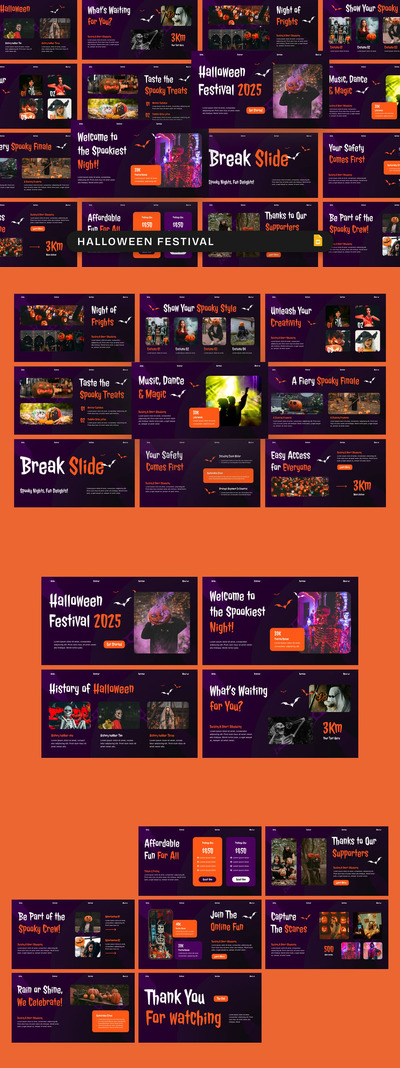 万圣节 Google 幻灯片