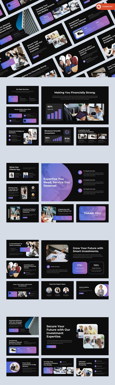 商业投资PowerPoint模板