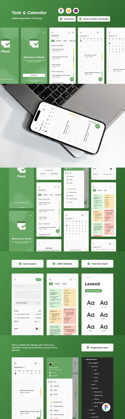 Planit – 任务和日历移动应用