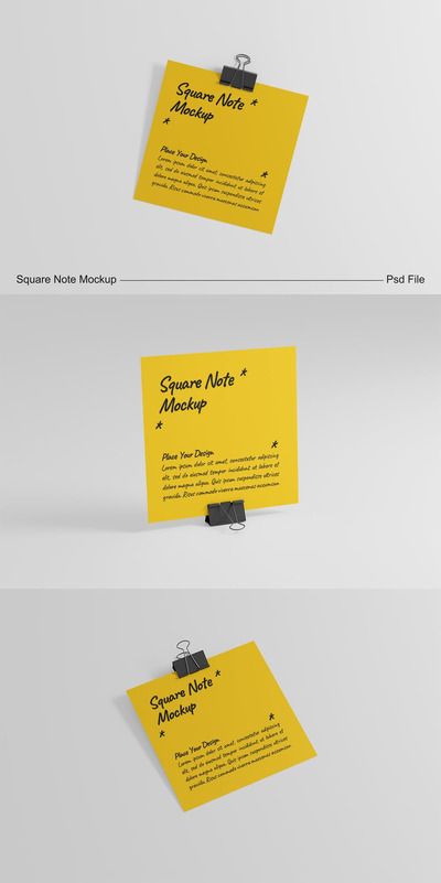 方形笔记模型