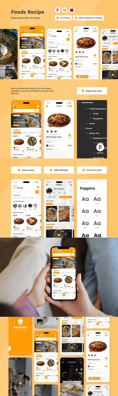 Resepku – 食物食谱移动应用程序