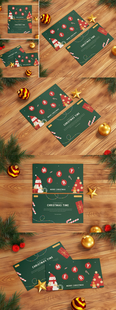 圣诞贺卡样机