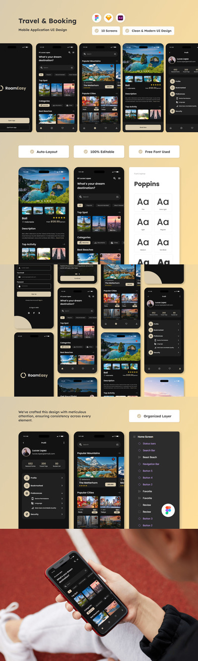 RoomEasy – 旅行和预订移动应用程序