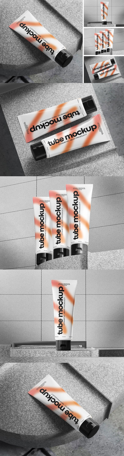 化妆品软管包装模型