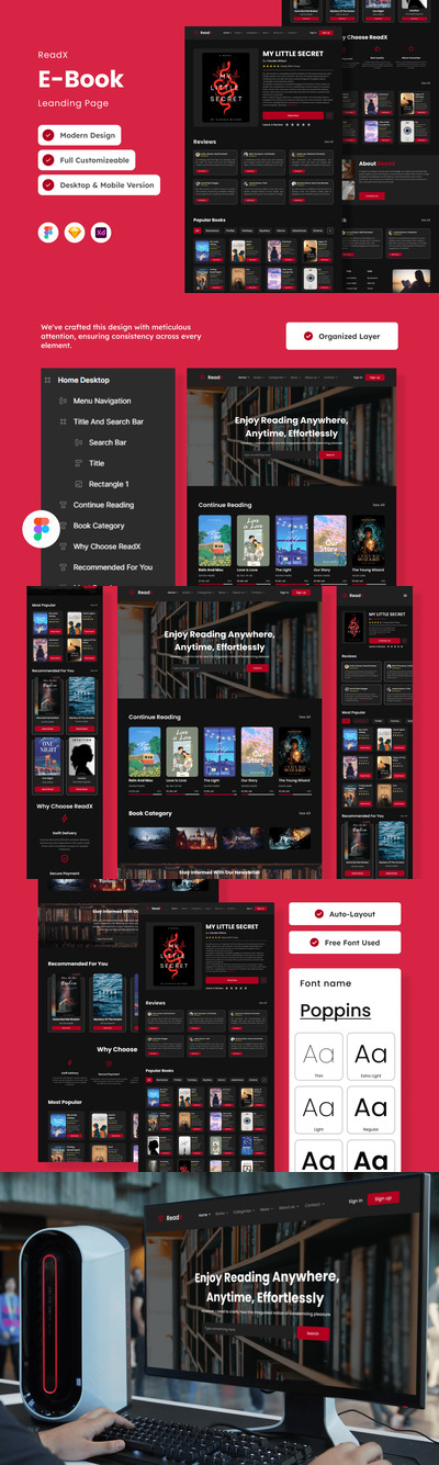 ReadX – 电子书登陆页面