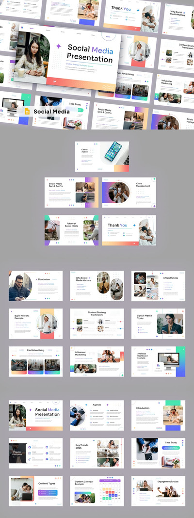 社交媒体 – Google 幻灯片