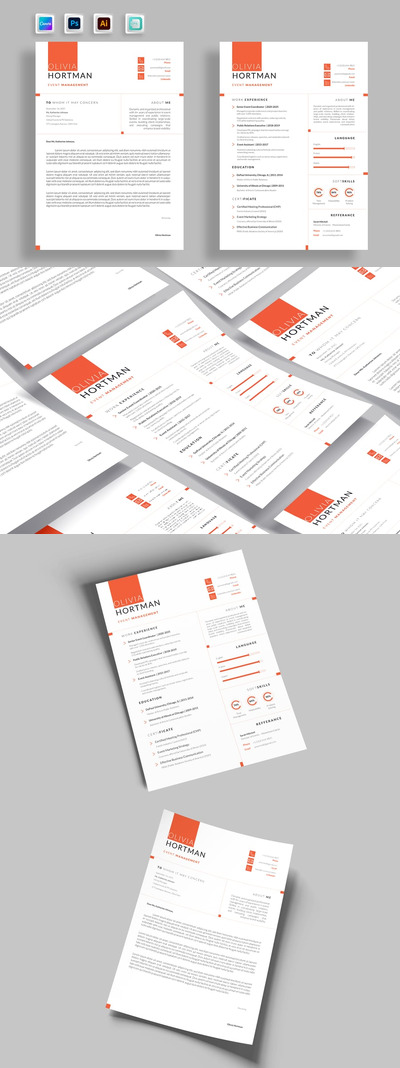 专业简洁的简历