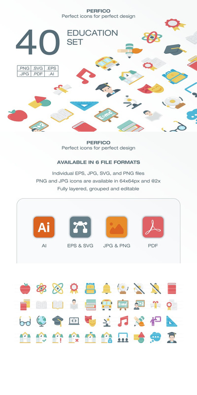教育图标集