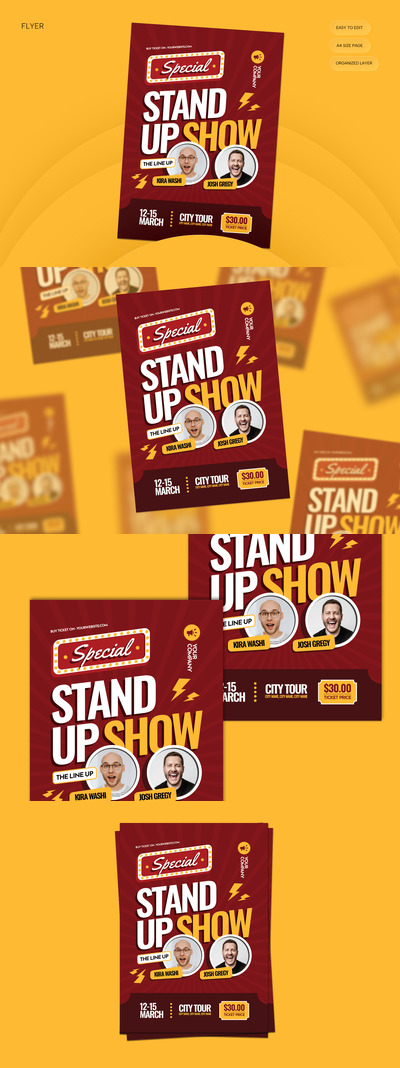 脱口秀表演 – 传单