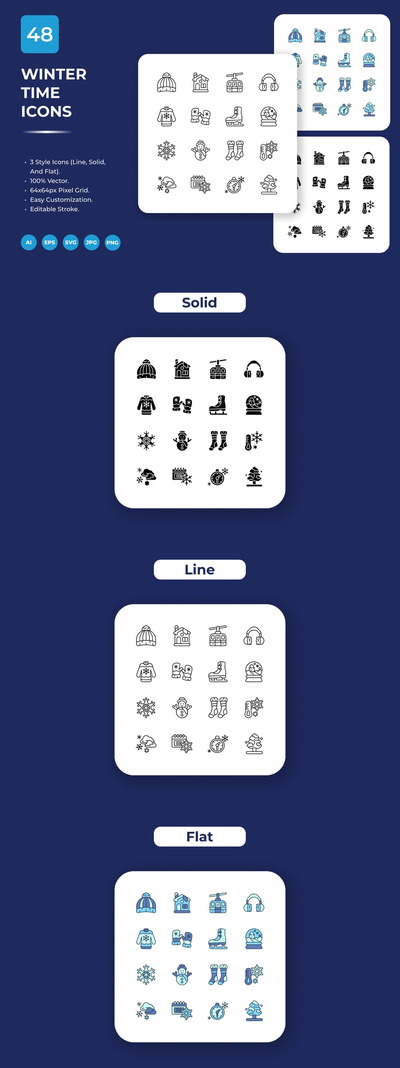 冬季时间图标包