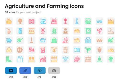 农业和农业图标