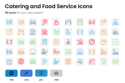 餐饮和食品服务图标