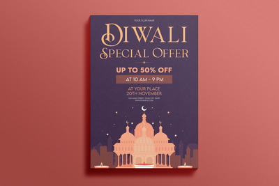 排灯节促销传单