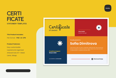 证书模板 – 第 090 卷