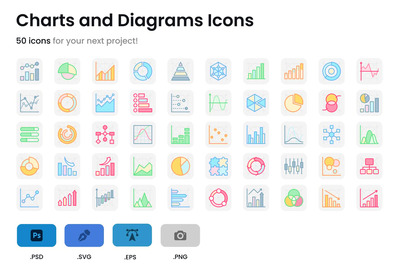 图表和示意图图标