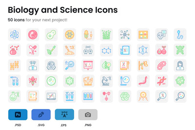 生物学和科学图标