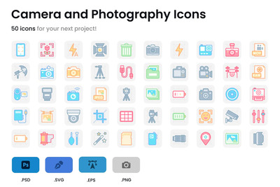 相机和摄影图标