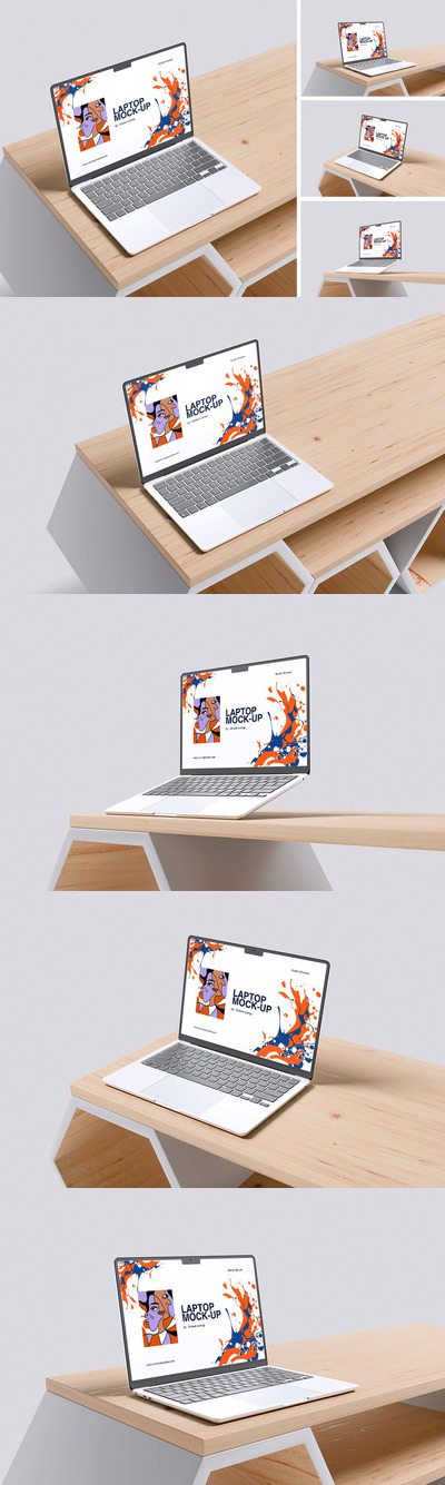 高分辨率笔记本电脑模型