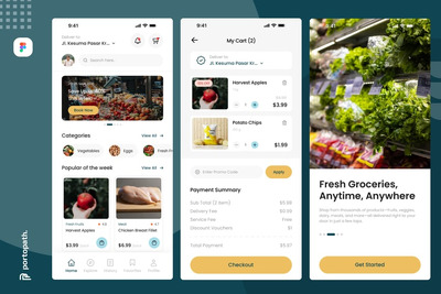 生鲜配送移动应用