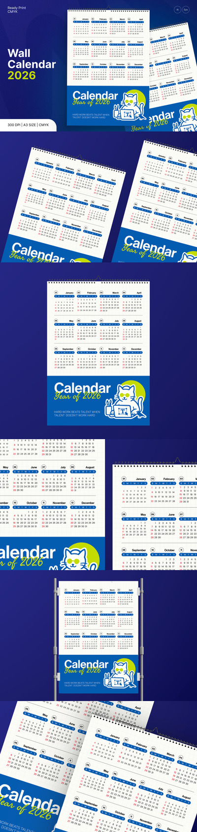 2026年创意猫咪挂历