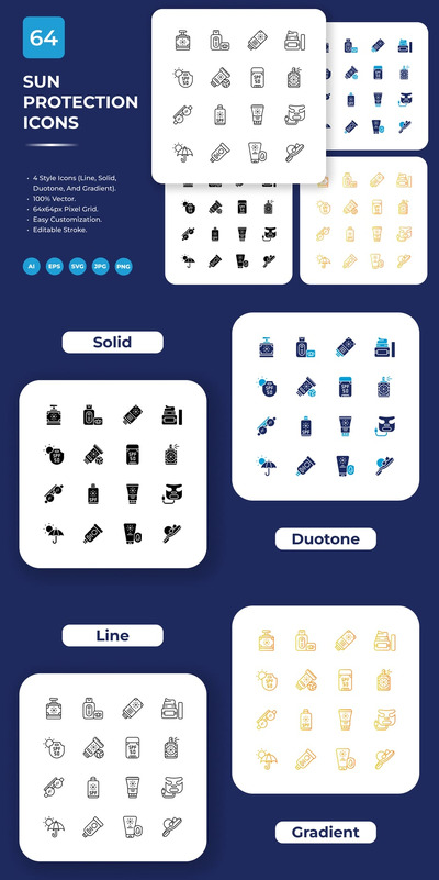 防晒图标包