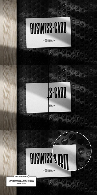 逼真的名片模型