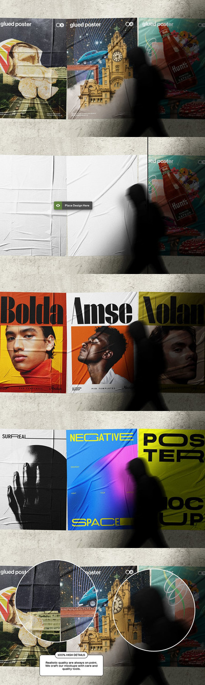 粘贴式海报模型