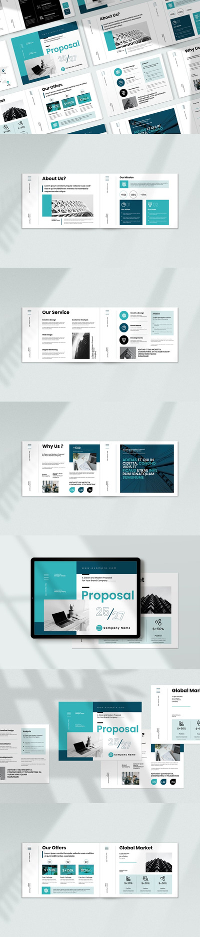 项目提案景观宣传册模板