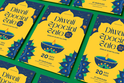 排灯节促销传单