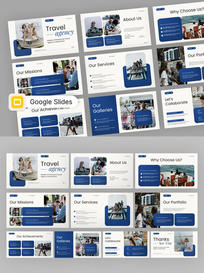 旅行社谷歌幻灯片模板