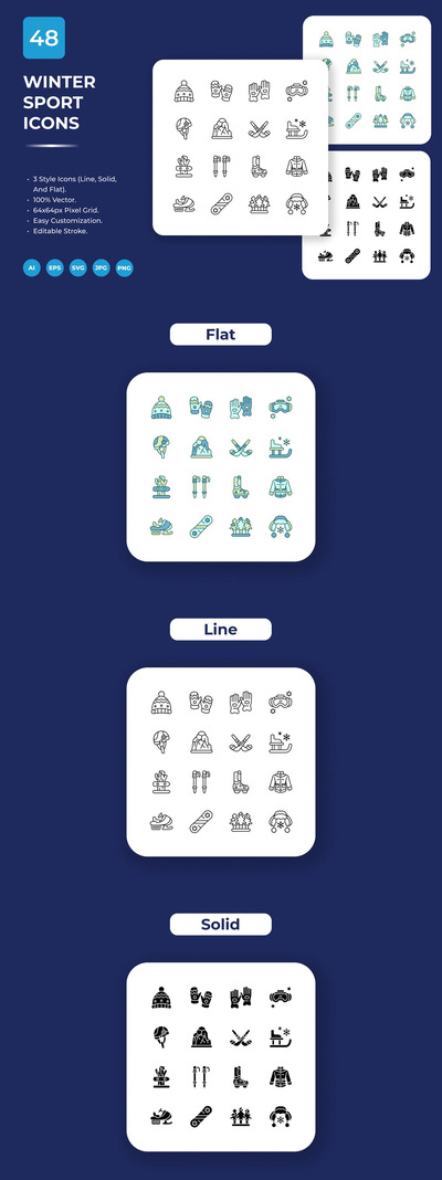 冬季运动图标包