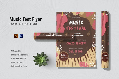 音乐节传单