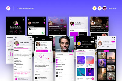 移动端 UI 套件Profile Mobile UI Kit