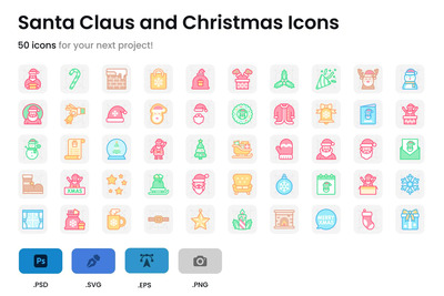圣诞老人和圣诞标志