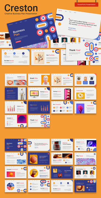 Creston – 创意商业计划 PowerPoint