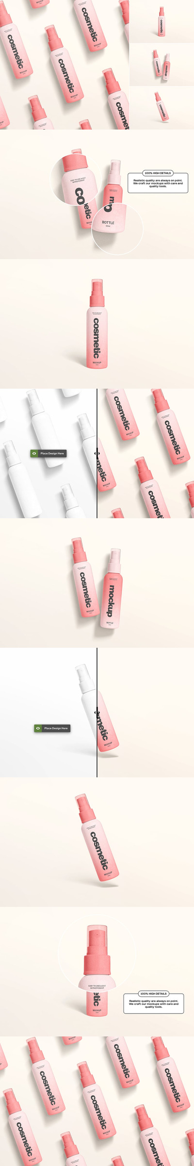 化妆品喷雾瓶模型