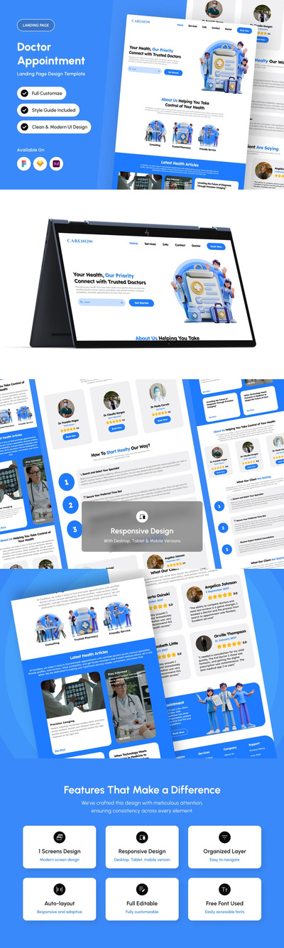 CareNow – 医生预约页面设计