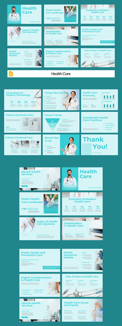 医疗保健 Google 幻灯片
